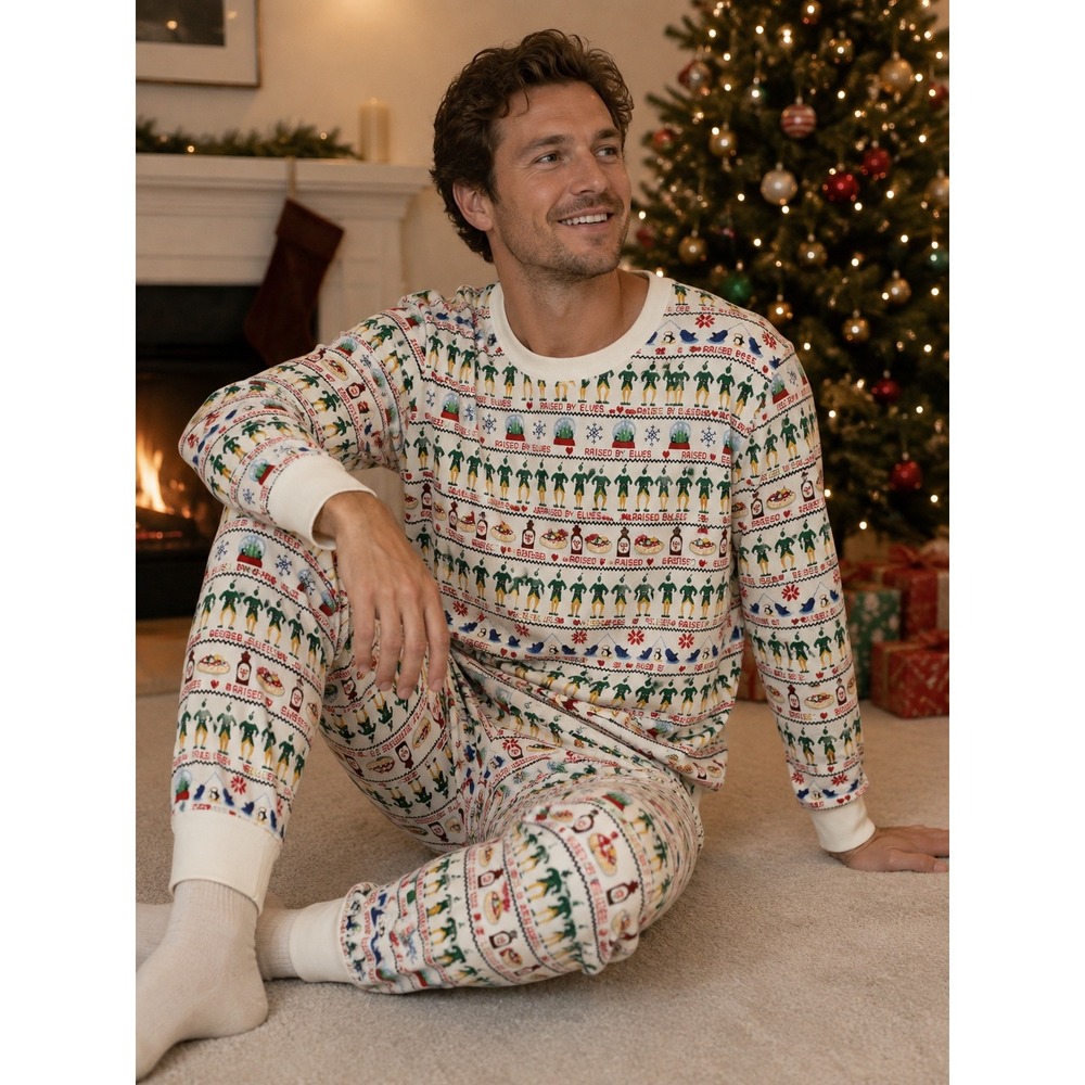 Hanna Andersson Elf Christmas Pajama Set 100% Cotton Holiday Festive Adult XL